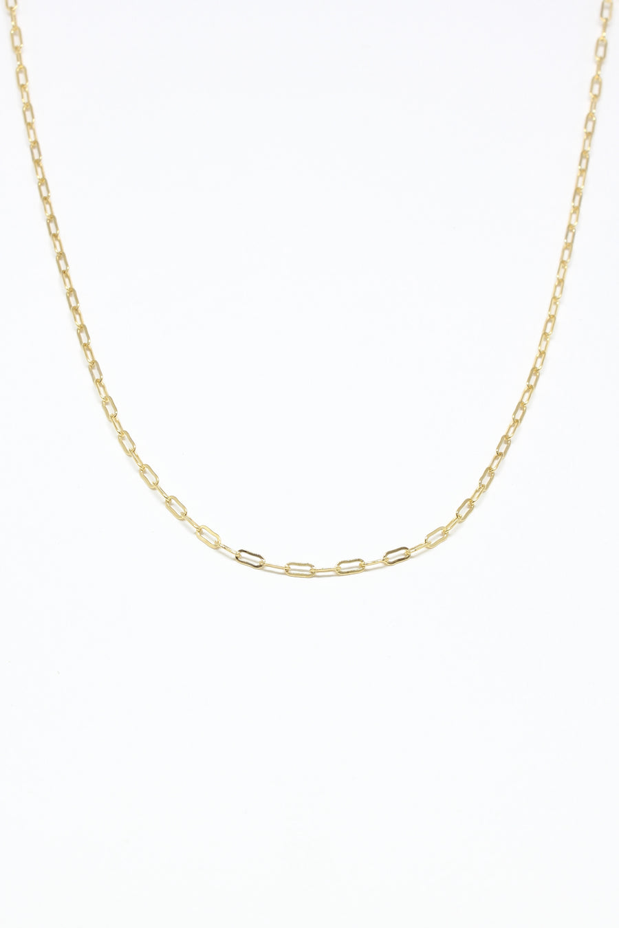 Gold Filled Paperclip Necklace