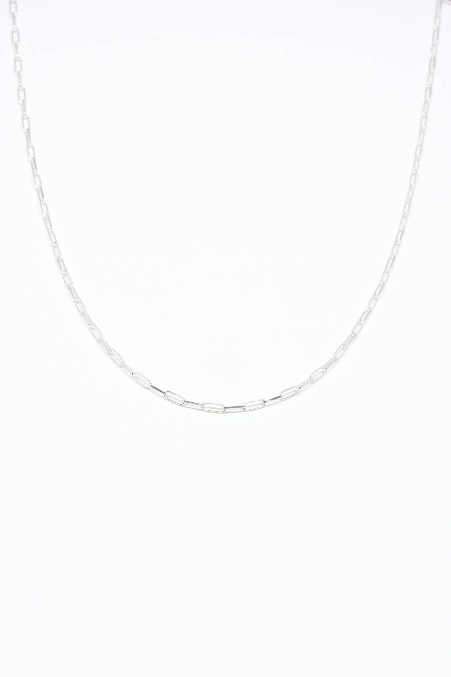 Sterling Silver Paperclip Necklace