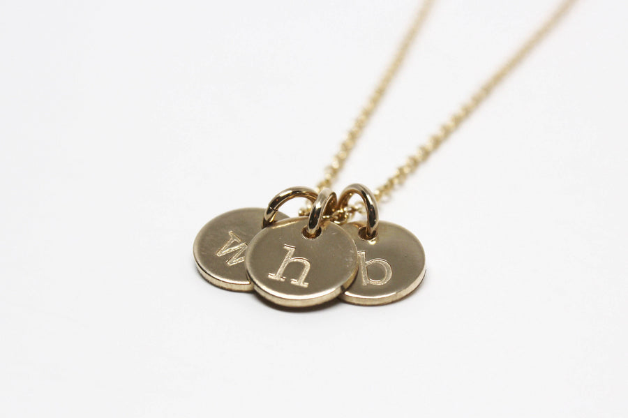 Lowercase Petite Initial Necklace