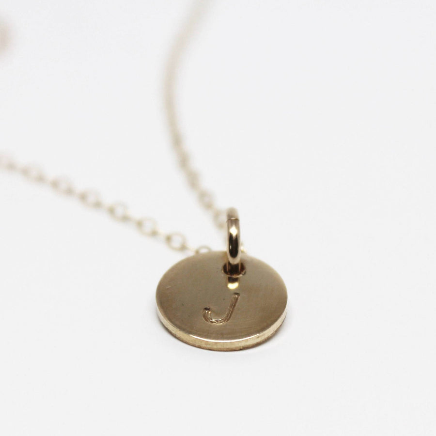 Uppercase Petite Initial Necklace