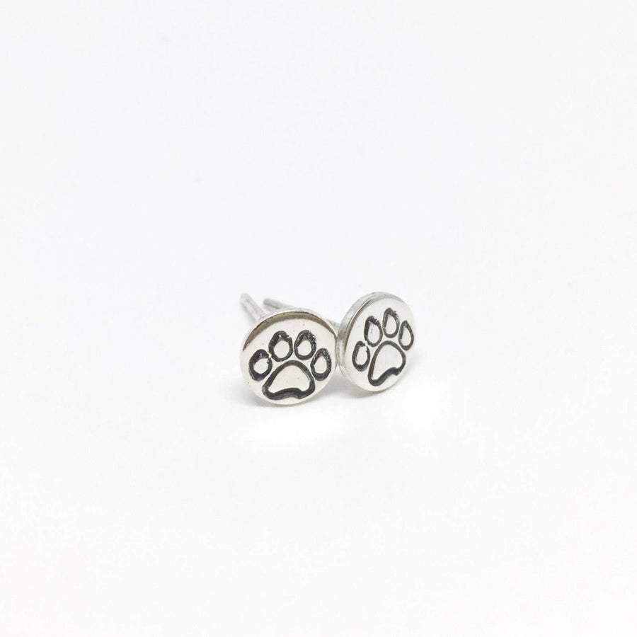 Paw Print Studs