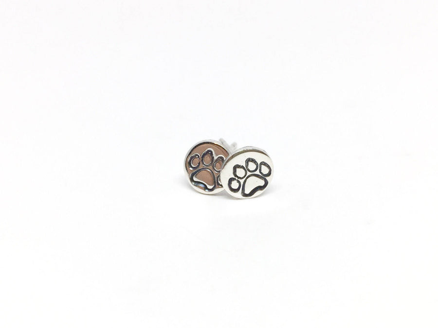 Paw Print Studs