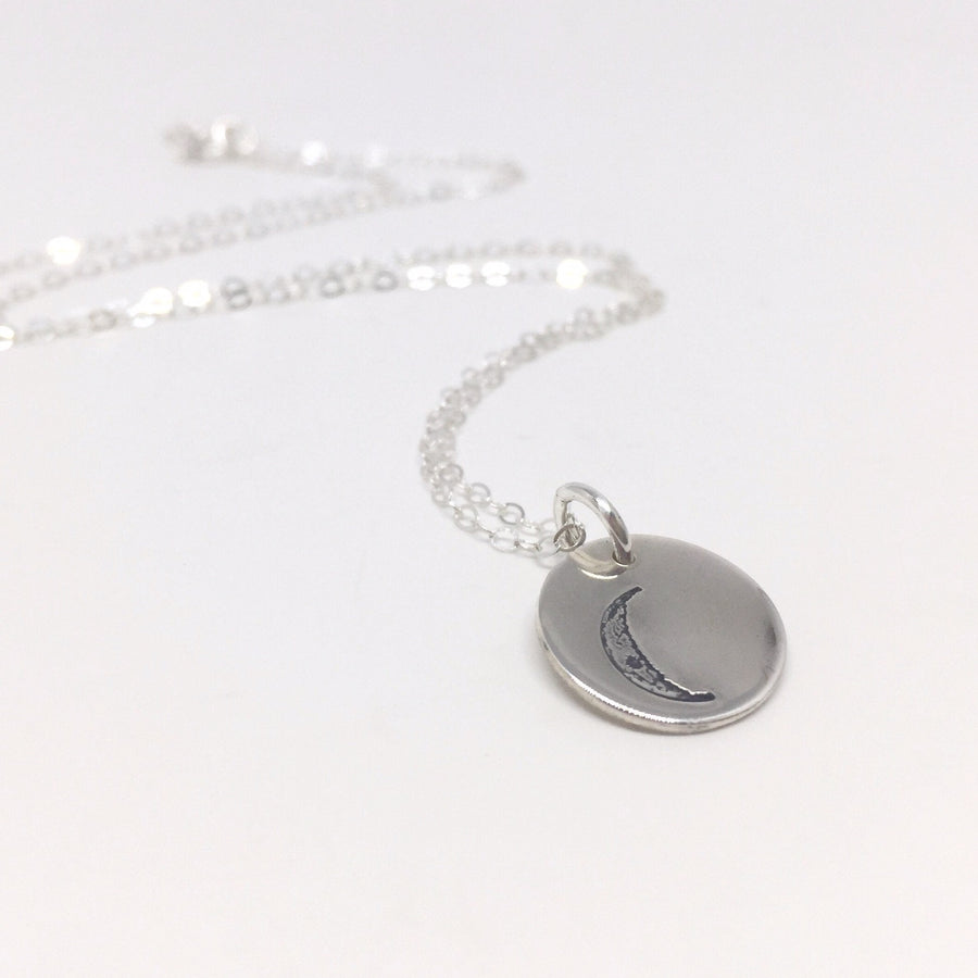 Waning Crescent Moon Necklace