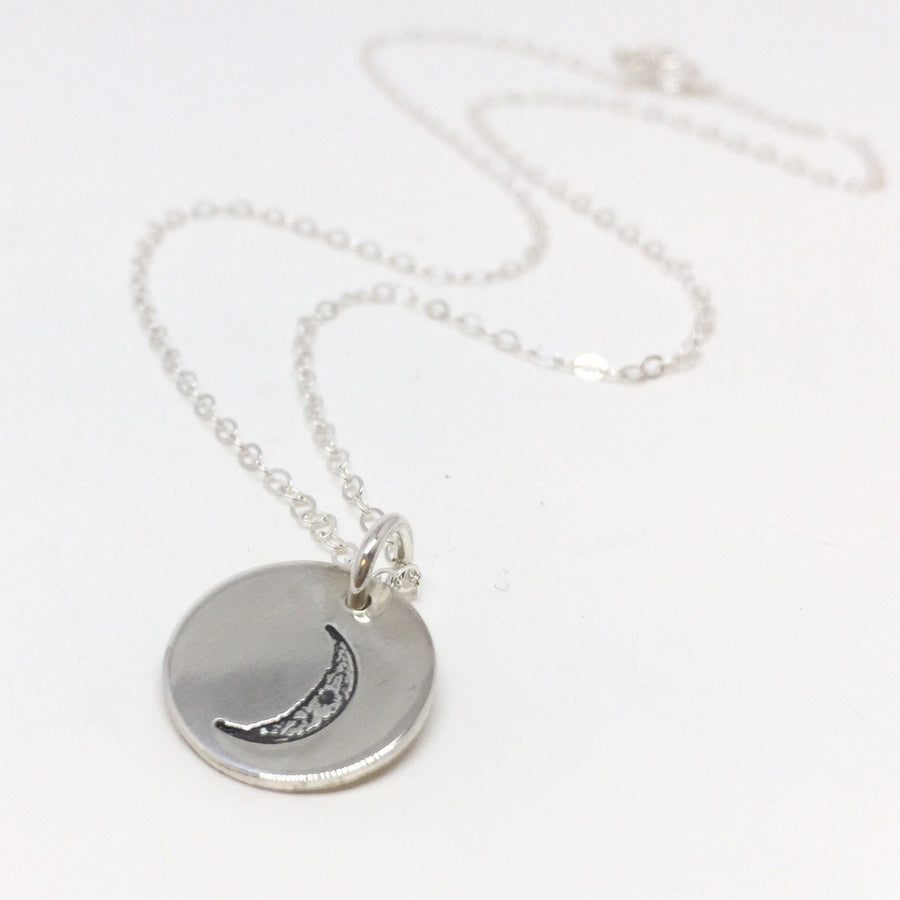 Waxing Crescent Moon Necklace