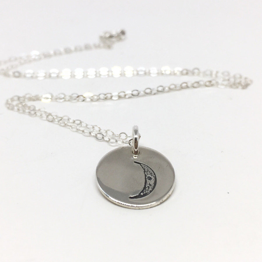 Waxing Crescent Moon Necklace