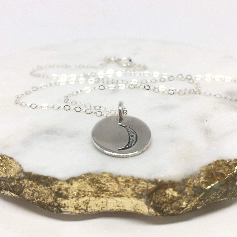 Waxing Crescent Moon Necklace