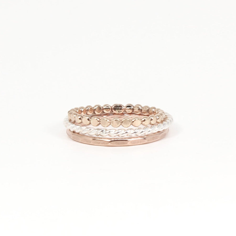 Hammered Droplet Ring