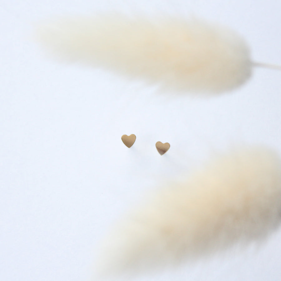 Tiny Heart Studs