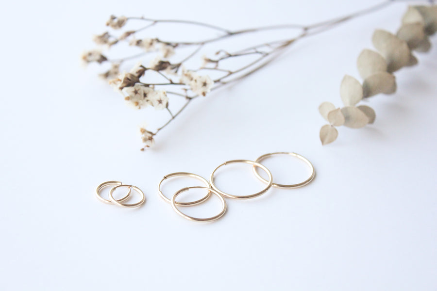 Endless Hoops - 14k Gold Filled