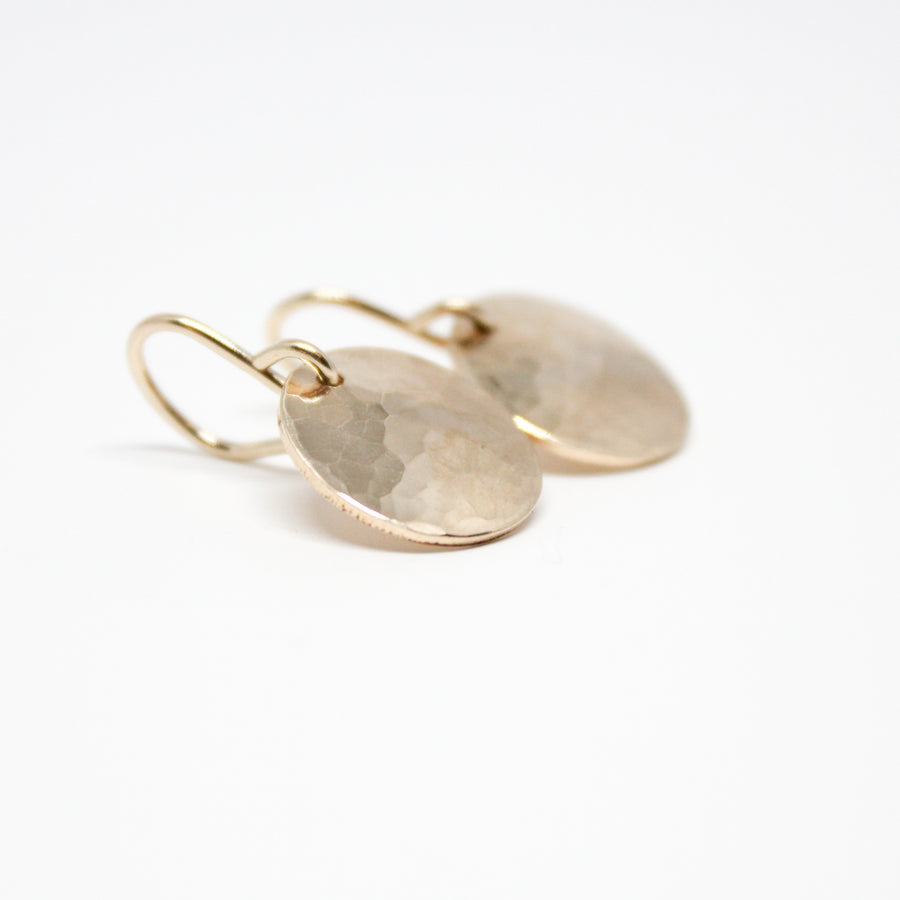 Hammered Circle Earrings