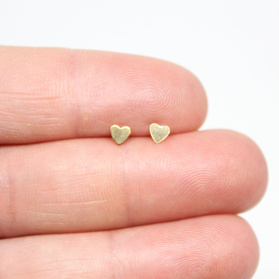 Tiny Heart Studs