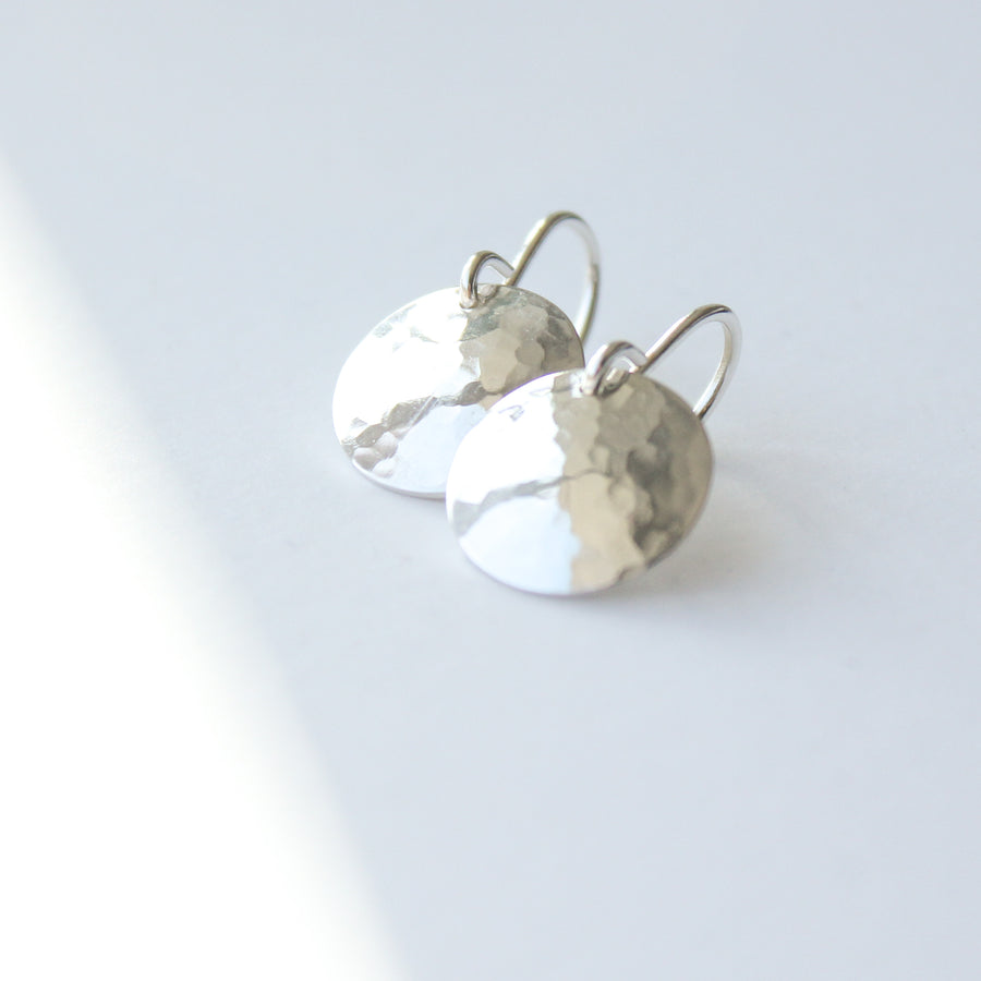 Hammered Circle Earrings