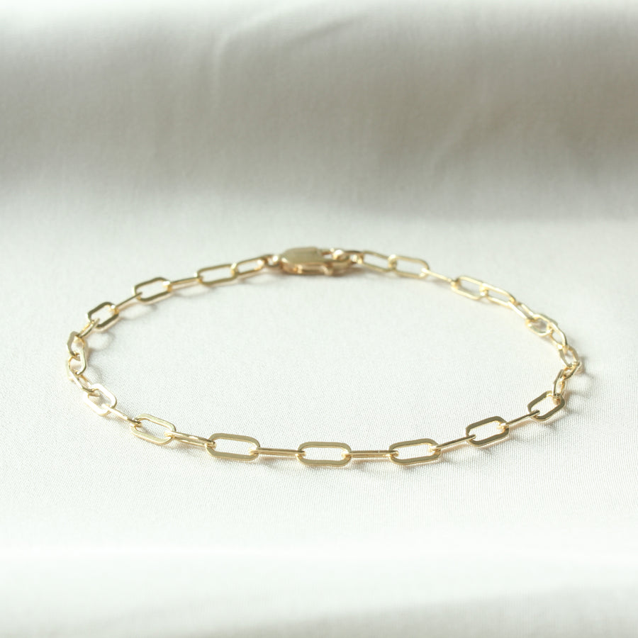 Gold Filled Paperclip Bracelet