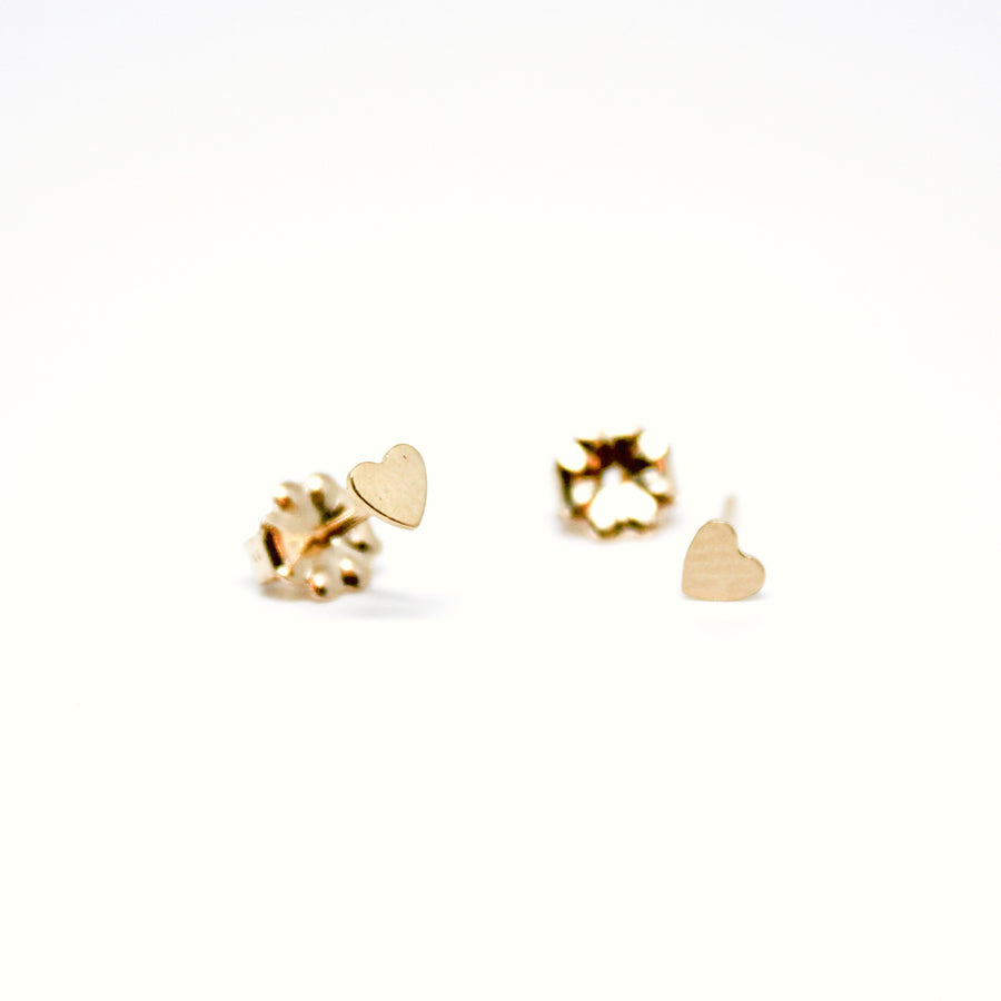 Tiny Heart Studs