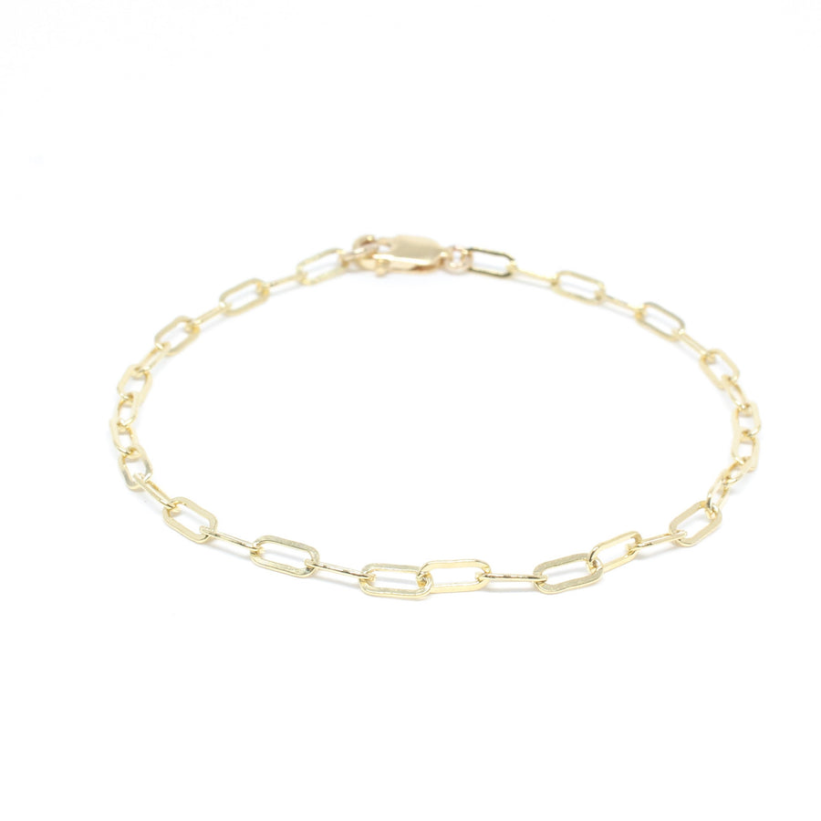 Gold Filled Paperclip Bracelet