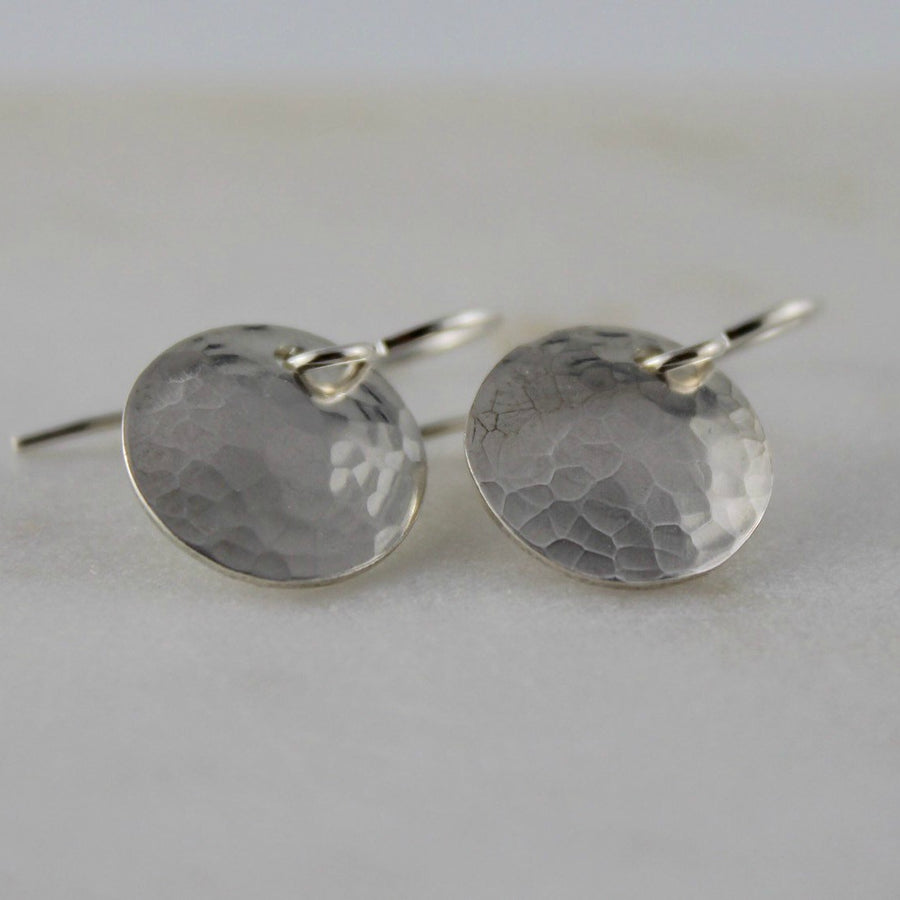 Hammered Circle Earrings